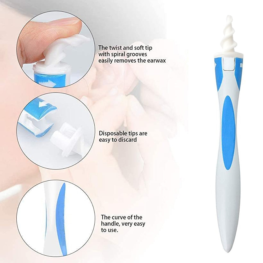 Q Grips Ear Wax Removal Kit — Safe Spiral Cleaner